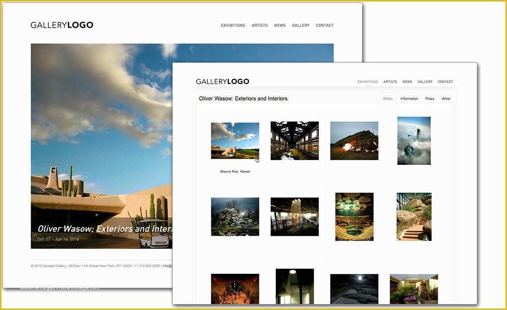 Art Gallery Websites Templates Free Of Art Gallery Website Art Collection Website