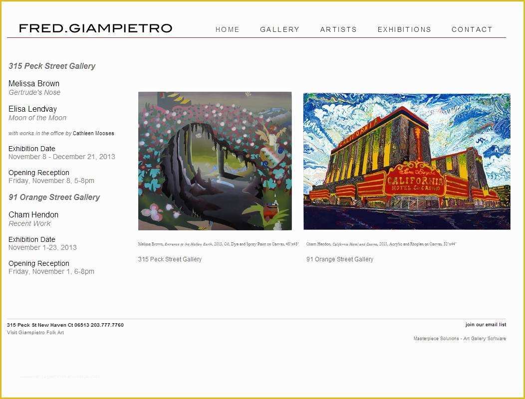 Art Gallery Websites Templates Free Of Art Gallery Website Templates