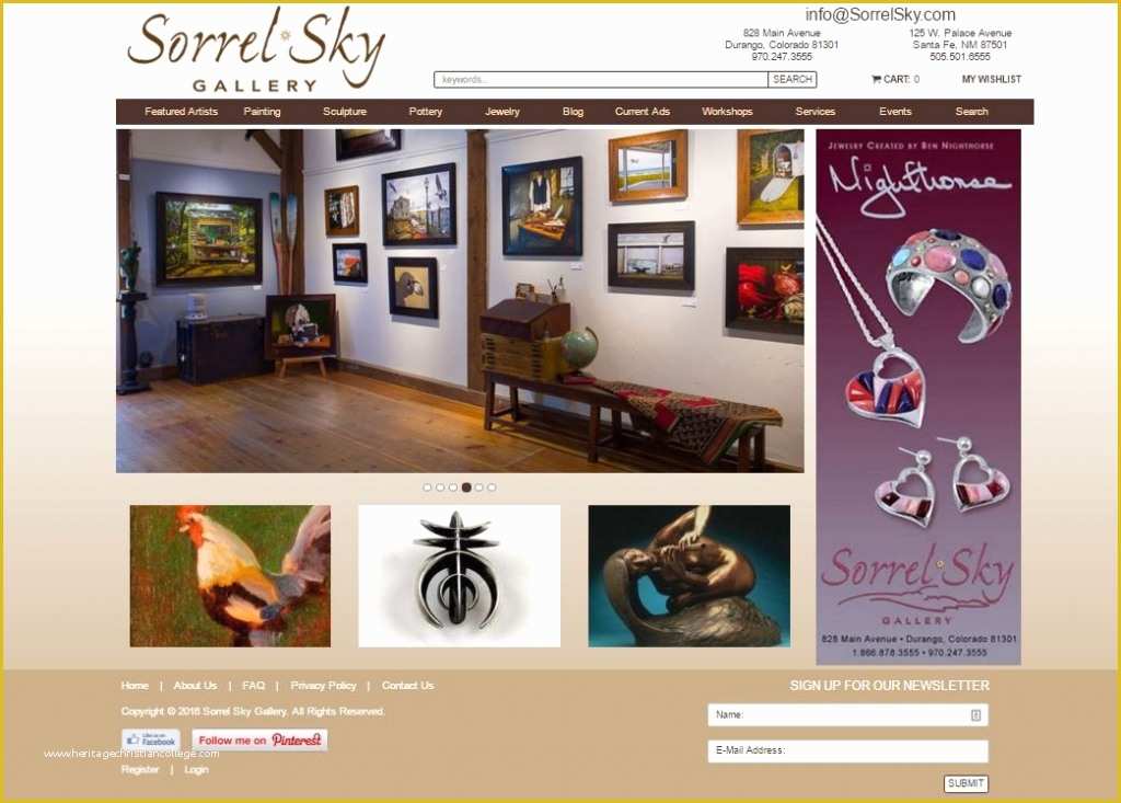 Art Gallery Websites Templates Free Of Art Gallery Website Templates