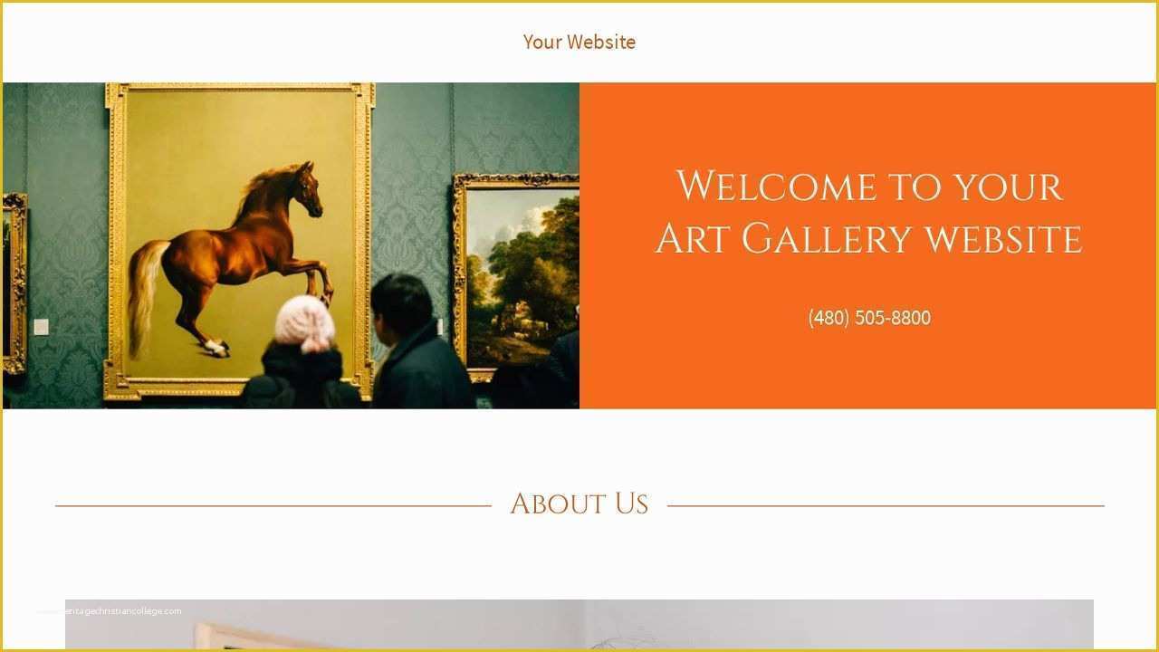Art Gallery Websites Templates Free Of Example 3 Art Gallery Website Template