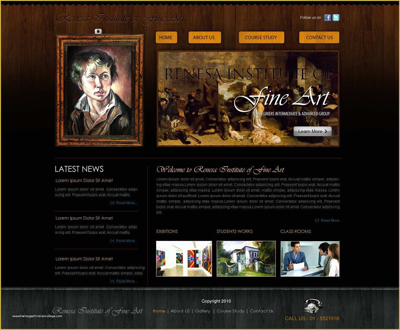 Art Gallery Websites Templates Free Of Fine Art Web Template by Crazeeartist On Deviantart