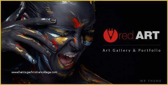 Art Gallery Websites Templates Free Of Red Art Graphy