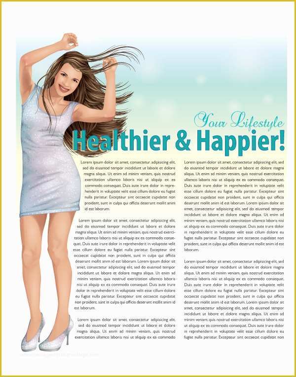 Article Website Template Free Download Of Create A Happy Illustration for A Magazine Article Design