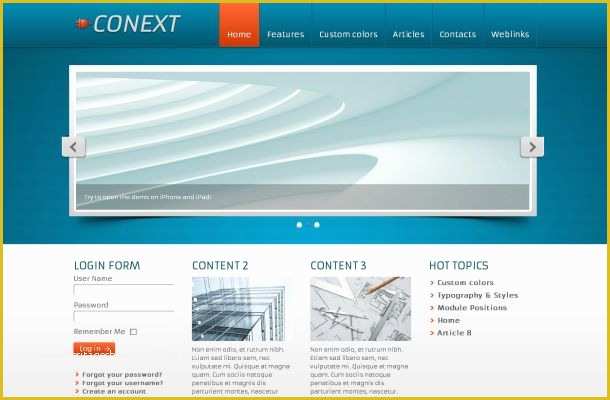 Article Website Template Free Download Of Free Blue Business Joomla 1 7 Jquery theme Template Free