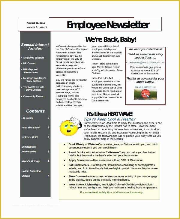 Article Website Template Free Download Of Free Family Newsletter Templates Download Health and