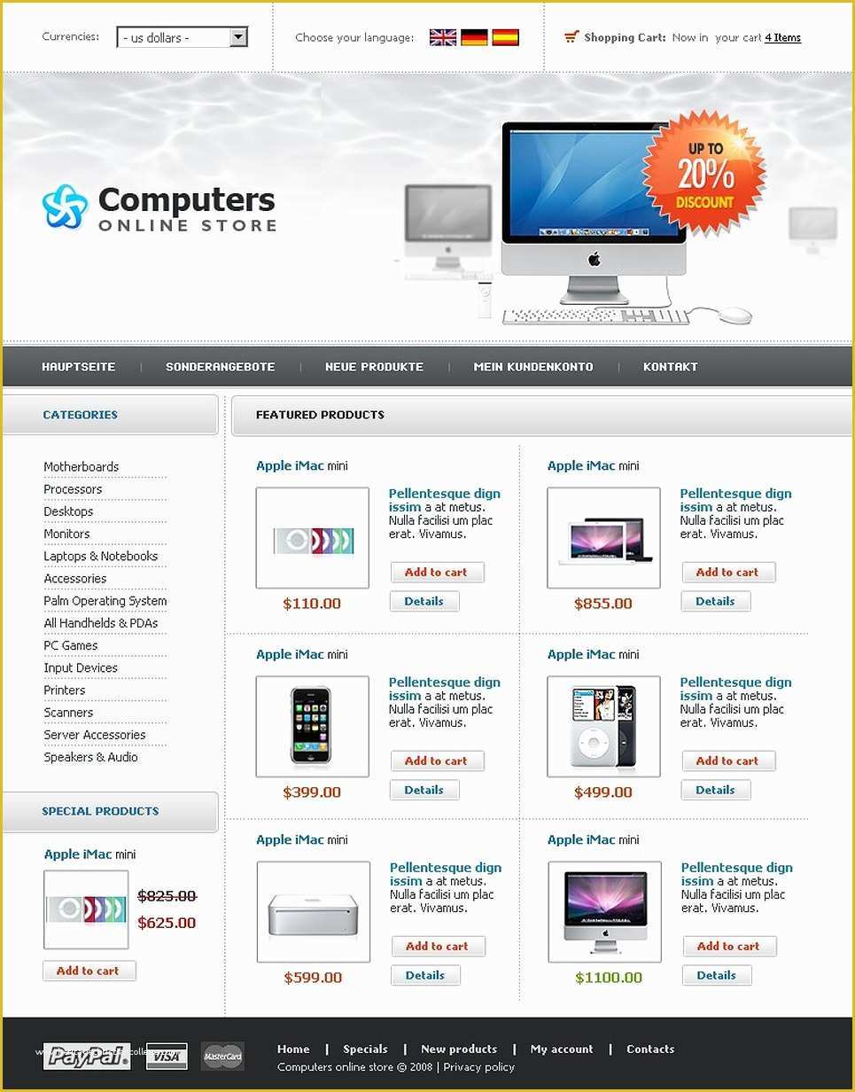 Article Website Template Free Download Of Puter Hardware Website Templates Free