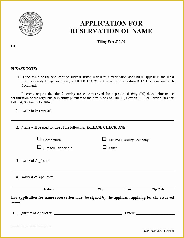 Articles Of organization Template Free Of Free Oklahoma Articles Incorporation Templates
