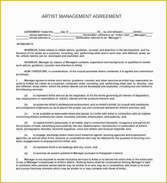 Artist Booking form Template Free Of Music Distribution Contract Template Agreement to