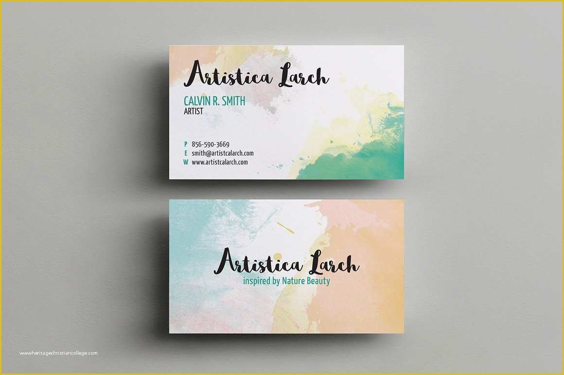 Artist Business Cards Templates Free Of 14 Artist Business Card Designs and Examples Psd Ai