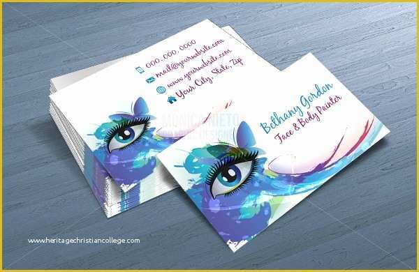 Artist Business Cards Templates Free Of 23 Artistic Business Card Templates In Word Psd Apple
