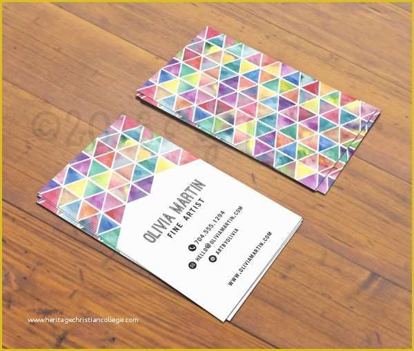 Artist Business Cards Templates Free Of 33 Artist Business Cards Free Psd Ai Vector Eps