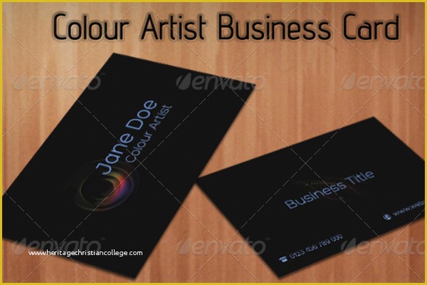 Artist Business Cards Templates Free Of 35 Artist Business Card Templates Free Psd Designs