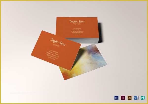 Artist Business Cards Templates Free Of 36 Modern Business Cards Examples for Inspiration