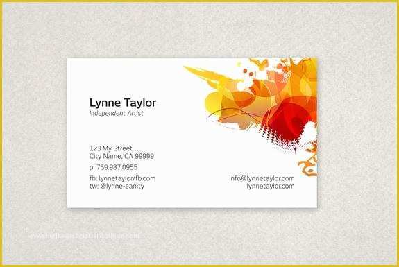 Artist Business Cards Templates Free Of Best S Of Sample Business Card Template Free