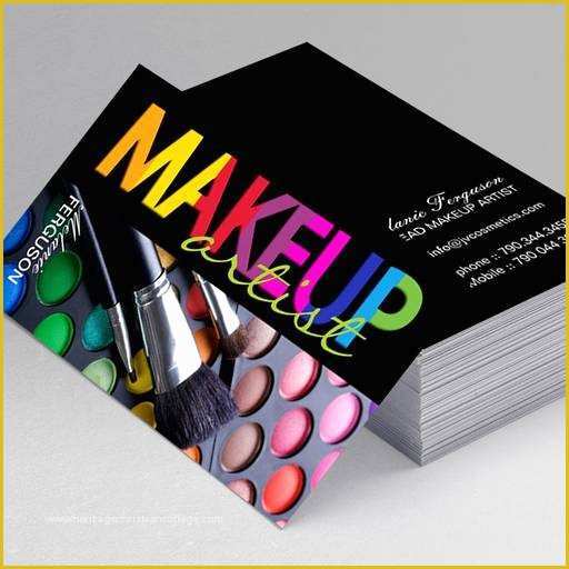 Artist Business Cards Templates Free Of Freelance Makeup Artist Business Card Sles Makeup Vidalondon