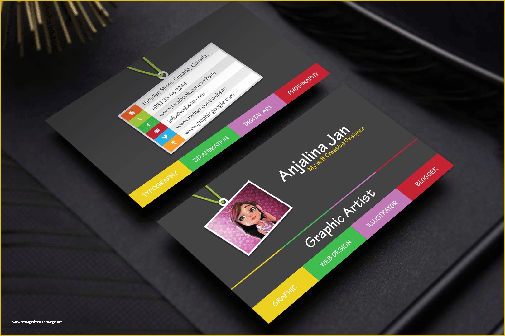 Artist Business Cards Templates Free Of Graphic Artist Business Card Template Design