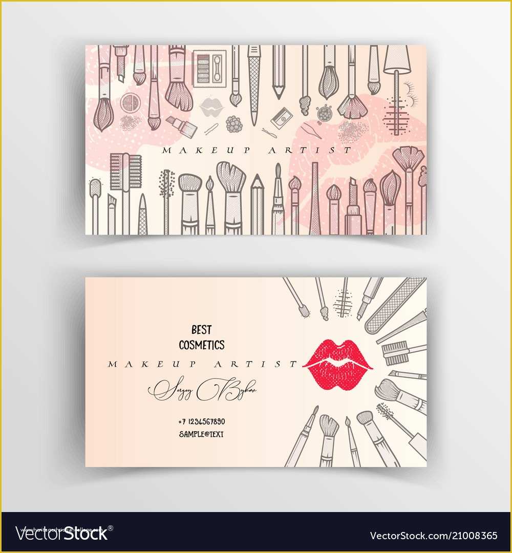 Artist Business Cards Templates Free Of Makeup Artist Business Card Style Guru Fashion Glitz
