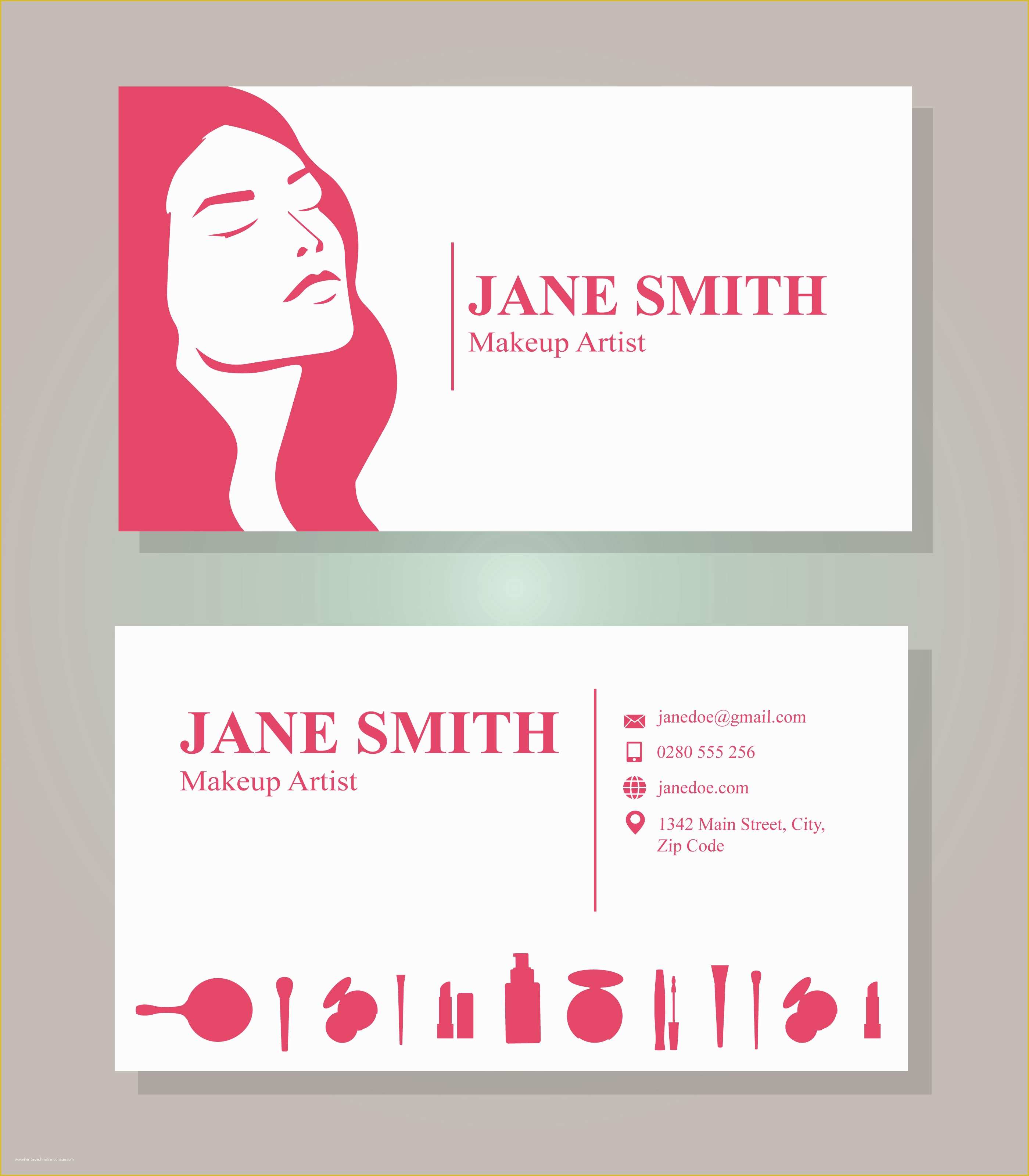 Artist Business Cards Templates Free Of Makeup Artist Business Card Template Download Free