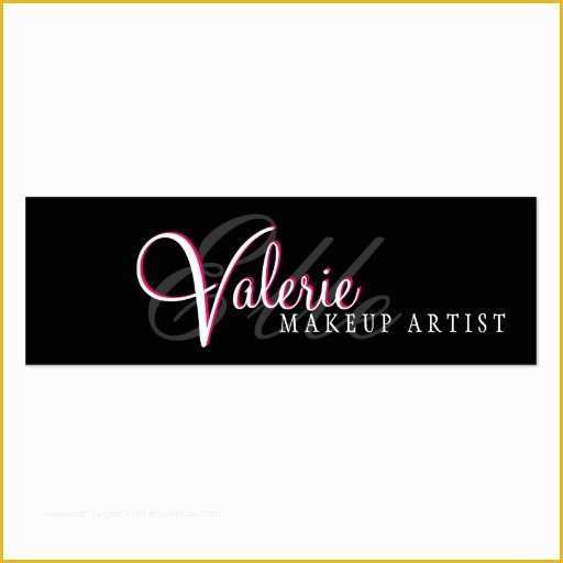 Artist Business Cards Templates Free Of Makeup Artist Business Card Template