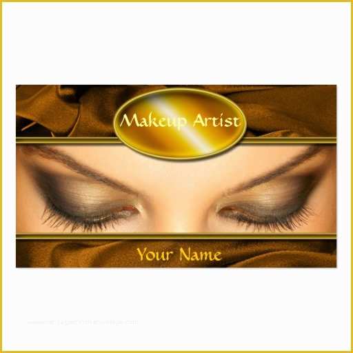 Artist Business Cards Templates Free Of Makeup Artist Business Card Template