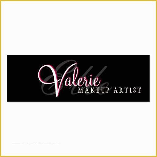 Artist Business Cards Templates Free Of Makeup Artist Double Sided Mini Business Cards Pack 20
