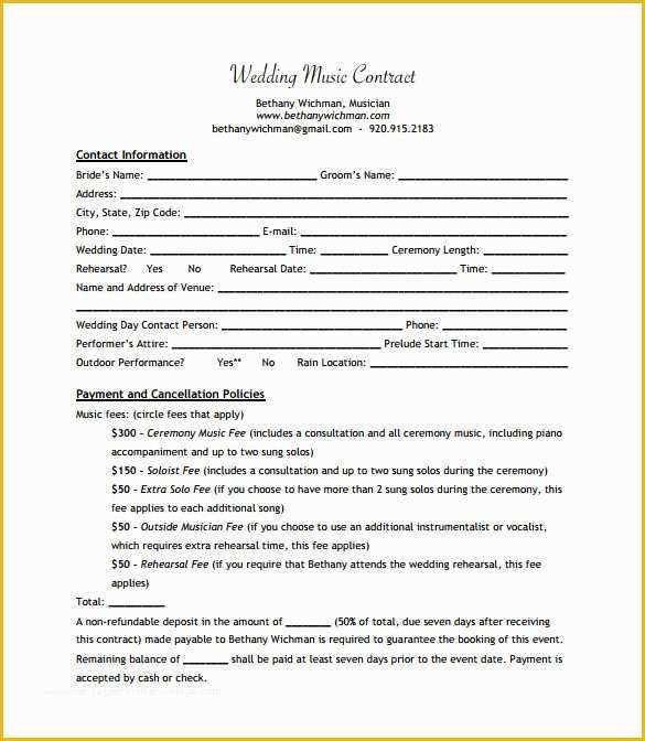 Artist Management Contract Template Free Download Of 20 Music Contract Templates Word Pdf Google Docs