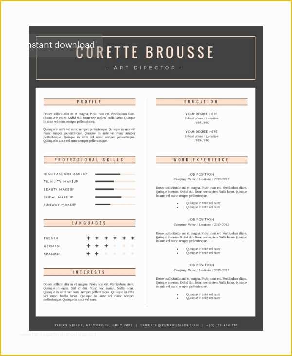 Artist Resume Template Free Of 15 Artist Resume Examples Pdf Doc