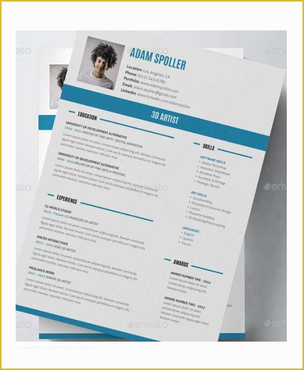 Artist Resume Template Free Of 15 Artist Resume Examples Pdf Doc