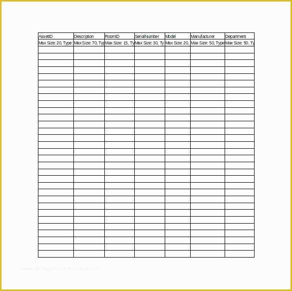 Asset Database Template Free Of asset Management Access Template asset Management Access