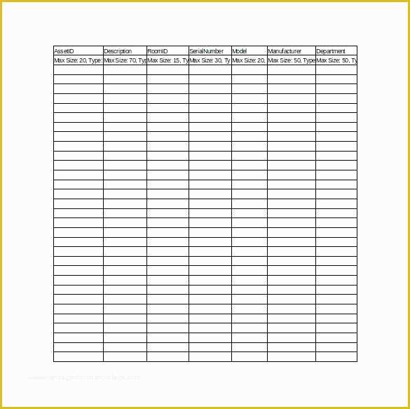 Asset Database Template Free Of asset Management Access Template asset Management Access