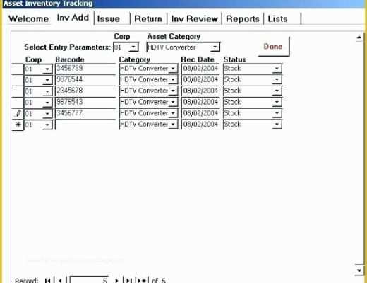 Asset Database Template Free Of asset Tracking Database Template asset Database Template