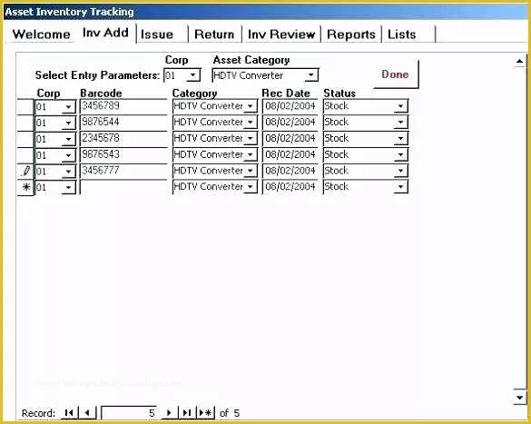 Asset Database Template Free Of asset Tracking Database Template asset Database Template