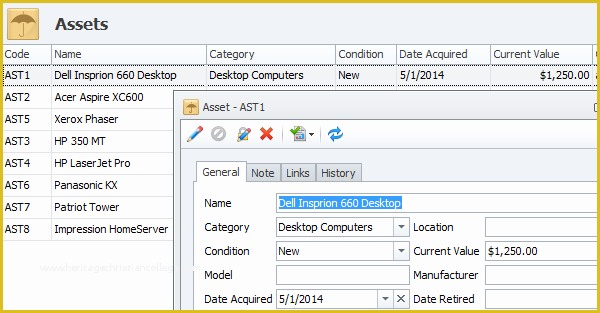 Asset Database Template Free Of assets Database Template