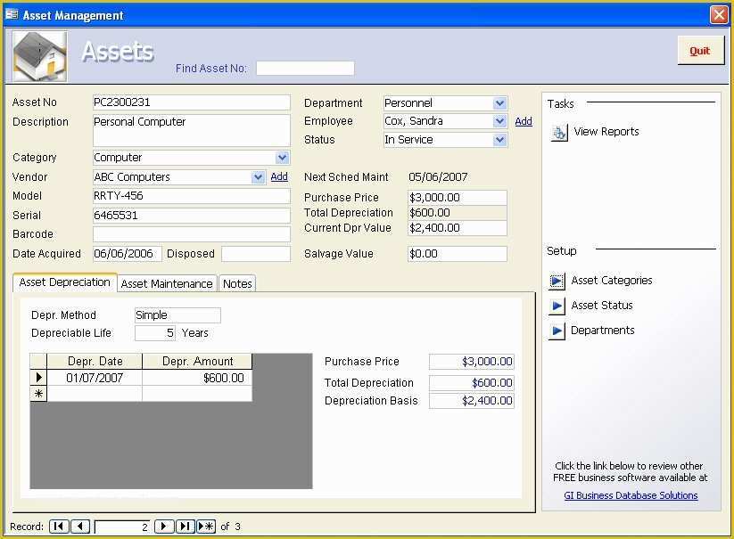 Asset Database Template Free Of Gi Business Data solutions asset Management Database Image