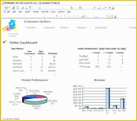 Asset Database Template Free Of Ms Access Dashboard Template