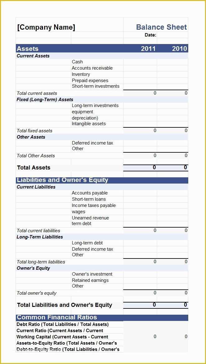 Assets and Liabilities Template Free Download Of 38 Free Balance Sheet Templates & Examples Template Lab