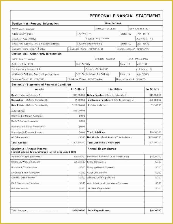 Assets and Liabilities Template Free Download Of asset and Liability Statement Template Personal Balance T
