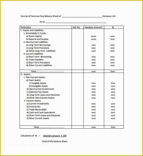 Assets and Liabilities Template Free Download Of Balance Sheet Templates 18 Free Word Excel Pdf
