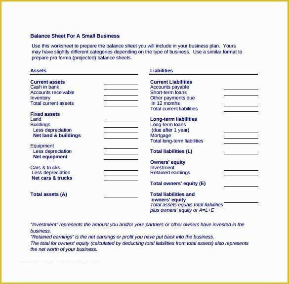 Assets and Liabilities Template Free Download Of Balance Sheet Templates 18 Free Word Excel Pdf