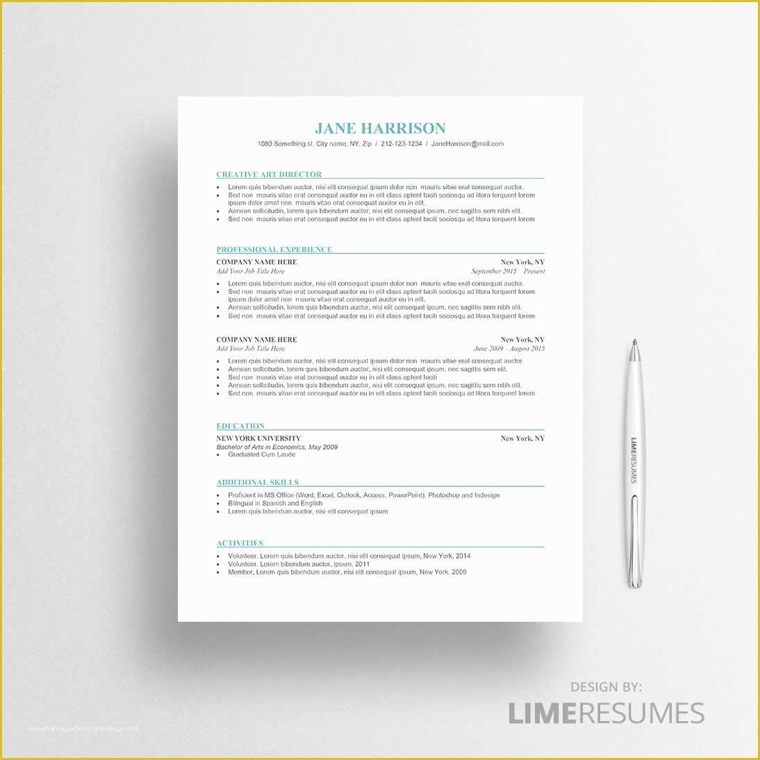 Ats Friendly Resume Template Free Of ats Friendly Resume Regular ats Resume Template ats