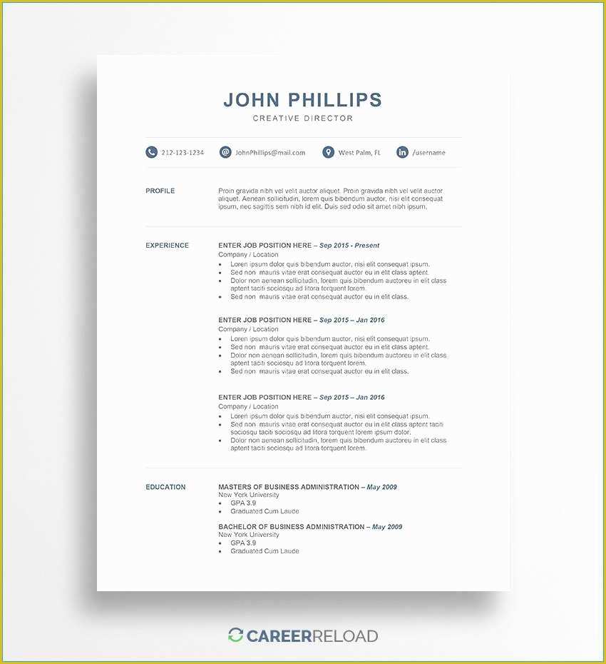 ats resume template 2017 free download