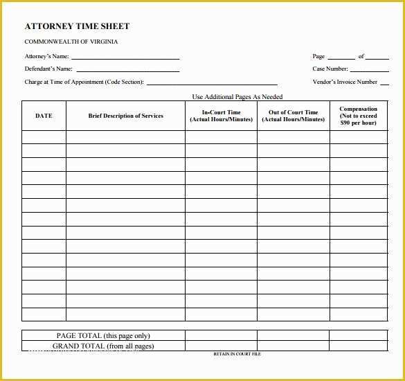 Attorney Timesheet Template Free Of 10 attorney Timesheet Templates – Free Sample Example