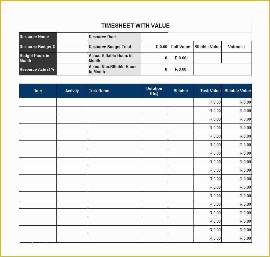 Attorney Timesheet Template Free Of 40 Free Timesheet Time Card Templates Template Lab