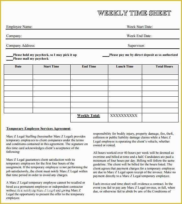 Attorney Timesheet Template Free Of attorney Timesheet Template 5 Free Download for Pdf