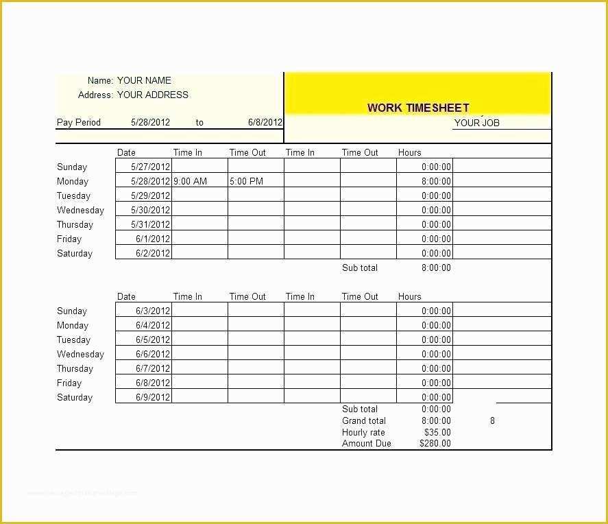 Attorney Timesheet Template Free Of Free Timesheet Template Pdf – Grnwav