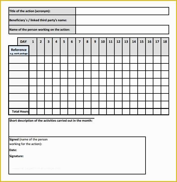 Attorney Timesheet Template Free Of Legal Billable Hours Template Templates Resume