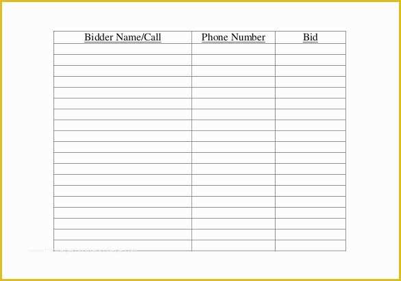 Auction Catalog Template Free Of Download Silent Auction Program Template – Free Template