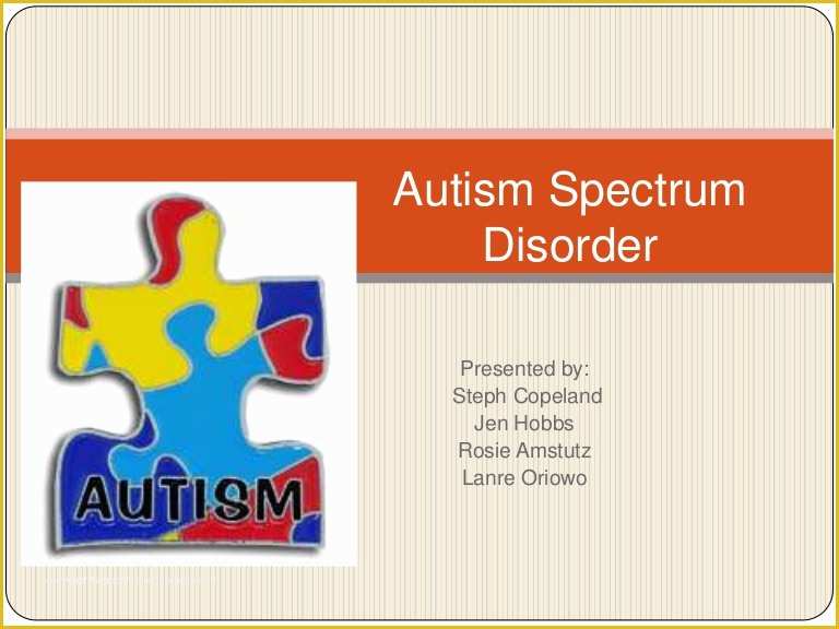 Autism Powerpoint Template Free Download Of Autism Spectrum Disorder