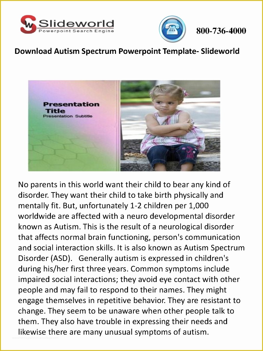Autism Powerpoint Template Free Download Of Download Autism Spectrum Powerpoint Template Slideworld