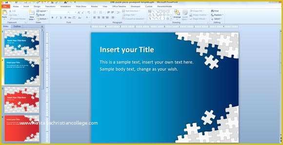 Autism Powerpoint Template Free Download Of Download Free Puzzle Pieces Powerpoint Template for